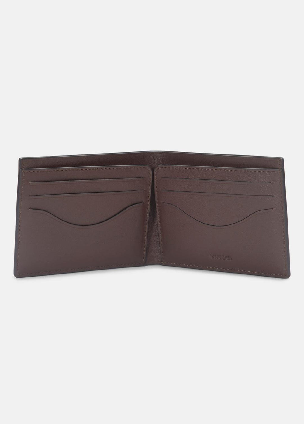 Suede Bifold Wallet in Bags - CHOCOLATE | VINCE Men