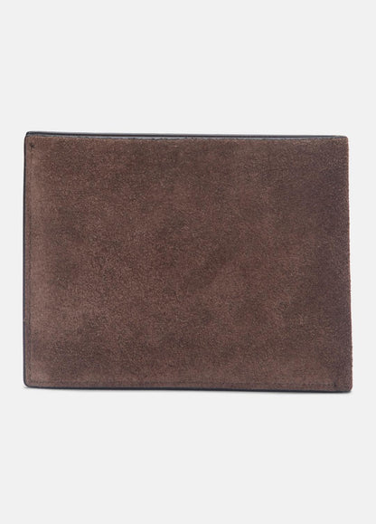 Suede Bifold Wallet in Bags - CHOCOLATE | VINCE Men