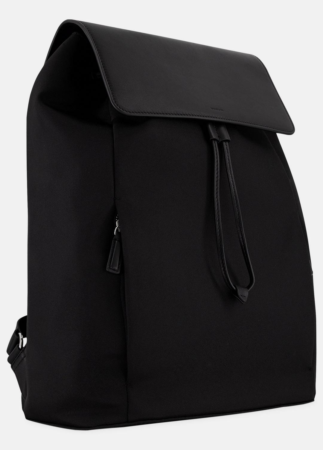 Drayton Nylon Flap Backpack in Bags - BLACK | VINCE Men