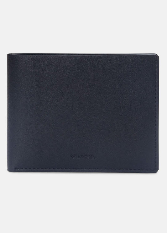 Nappa Leather Bifold Wallet in Bags - BLACK | VINCE Men