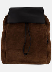 Drayton Suede Flap Backpack in Bags - CHOCOLATE | VINCE Men