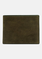 Suede Bifold Wallet in Bags - DRIVER GREEN | VINCE Men
