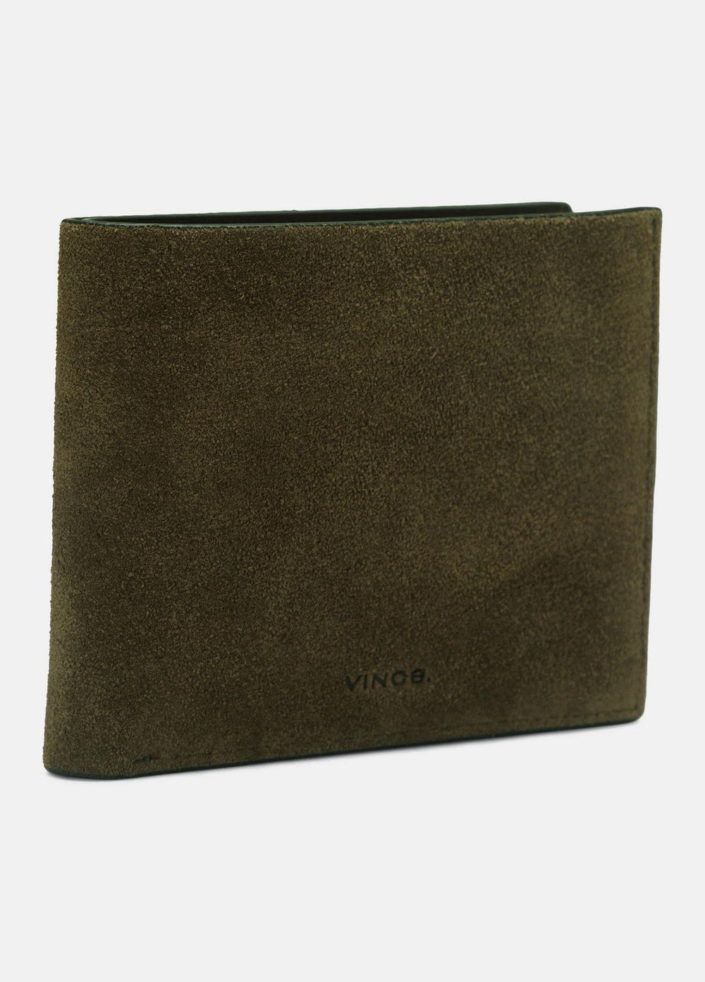 Suede Bifold Wallet in Bags - DRIVER GREEN | VINCE Men