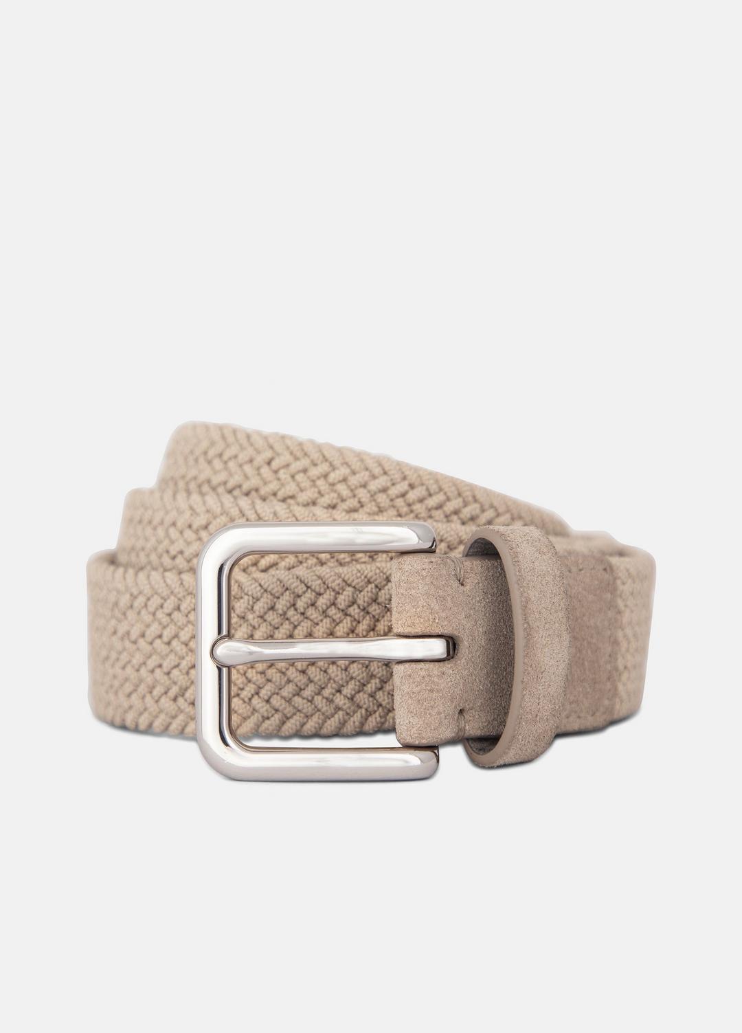 Men's 32mm Stretch-Woven Belt in Belts - SANDSTORM | VINCE Men