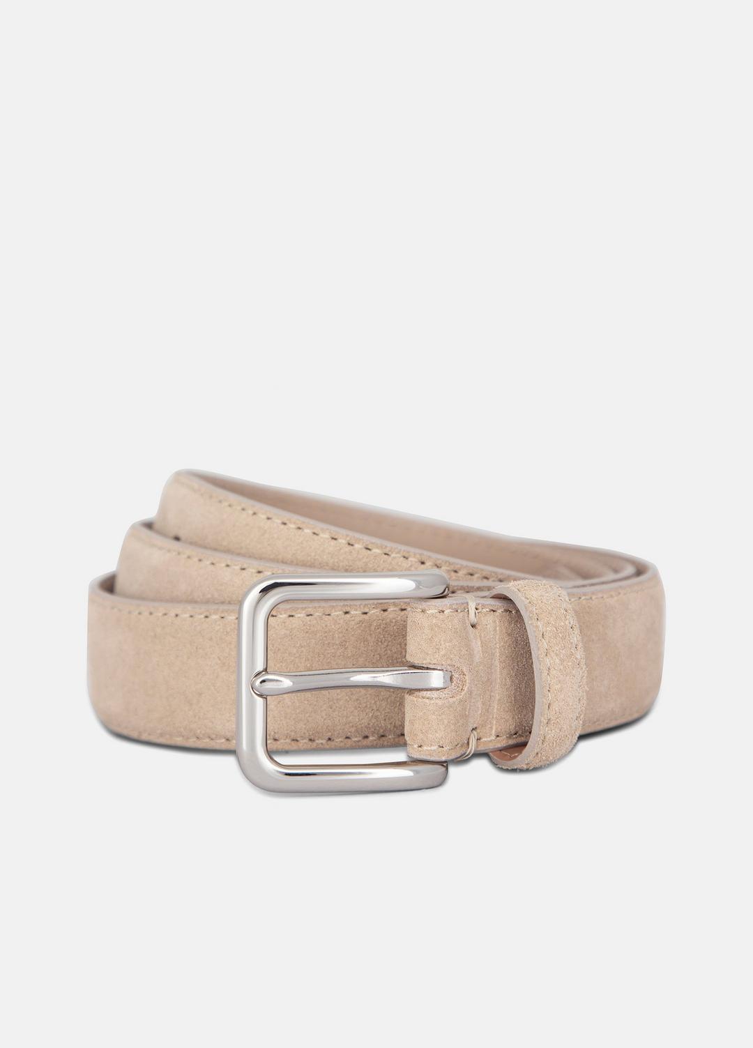 Men's 30mm Stitched Suede Belt in Belts - NEW CAMEL | VINCE Men