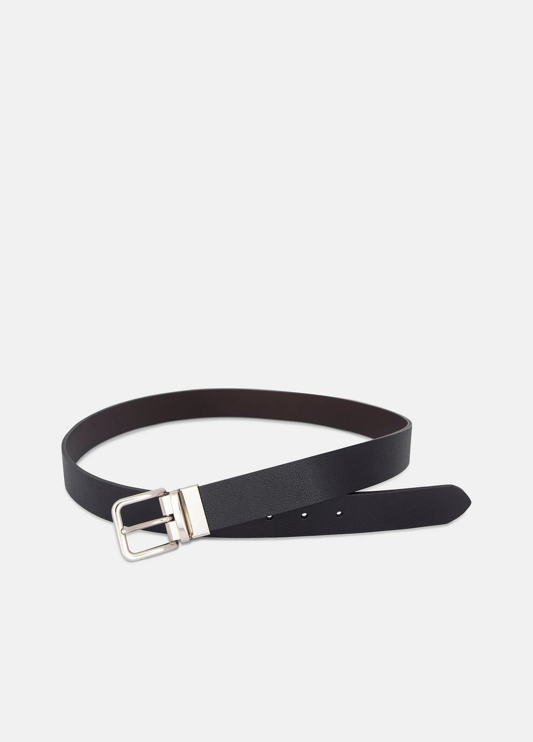 Men’s 32mm Reversible Leather Belt in Belts - BLACK | VINCE Men