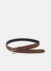 Men's 30mm Stitched Suede Belt in Belts - CHOCOLATE | VINCE Men