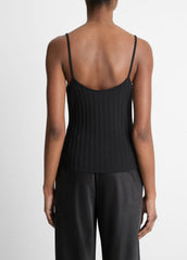 Ribbed V-Neck Camisole in Shirts & Tees - BLACK | VINCE Sale