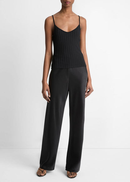 Ribbed V-Neck Camisole in Shirts & Tees - BLACK | VINCE Sale