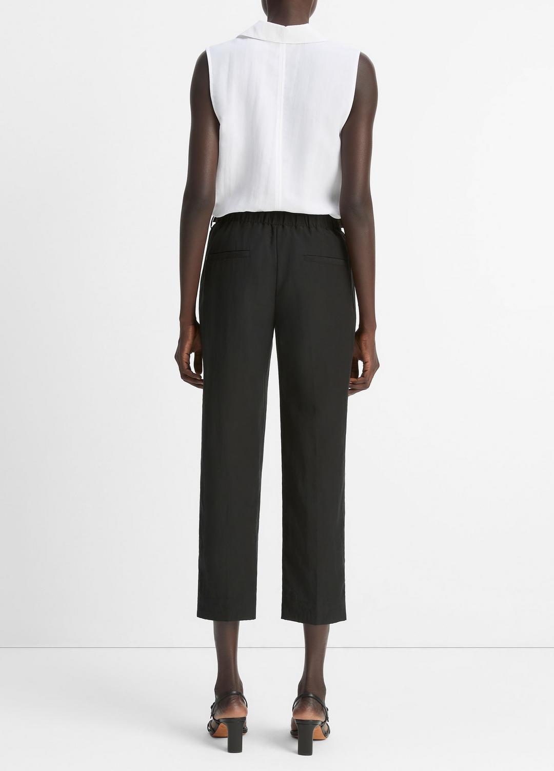 Utility Tab-Detail Pull-On Pant in Pants & Shorts - BLACK | VINCE Sale