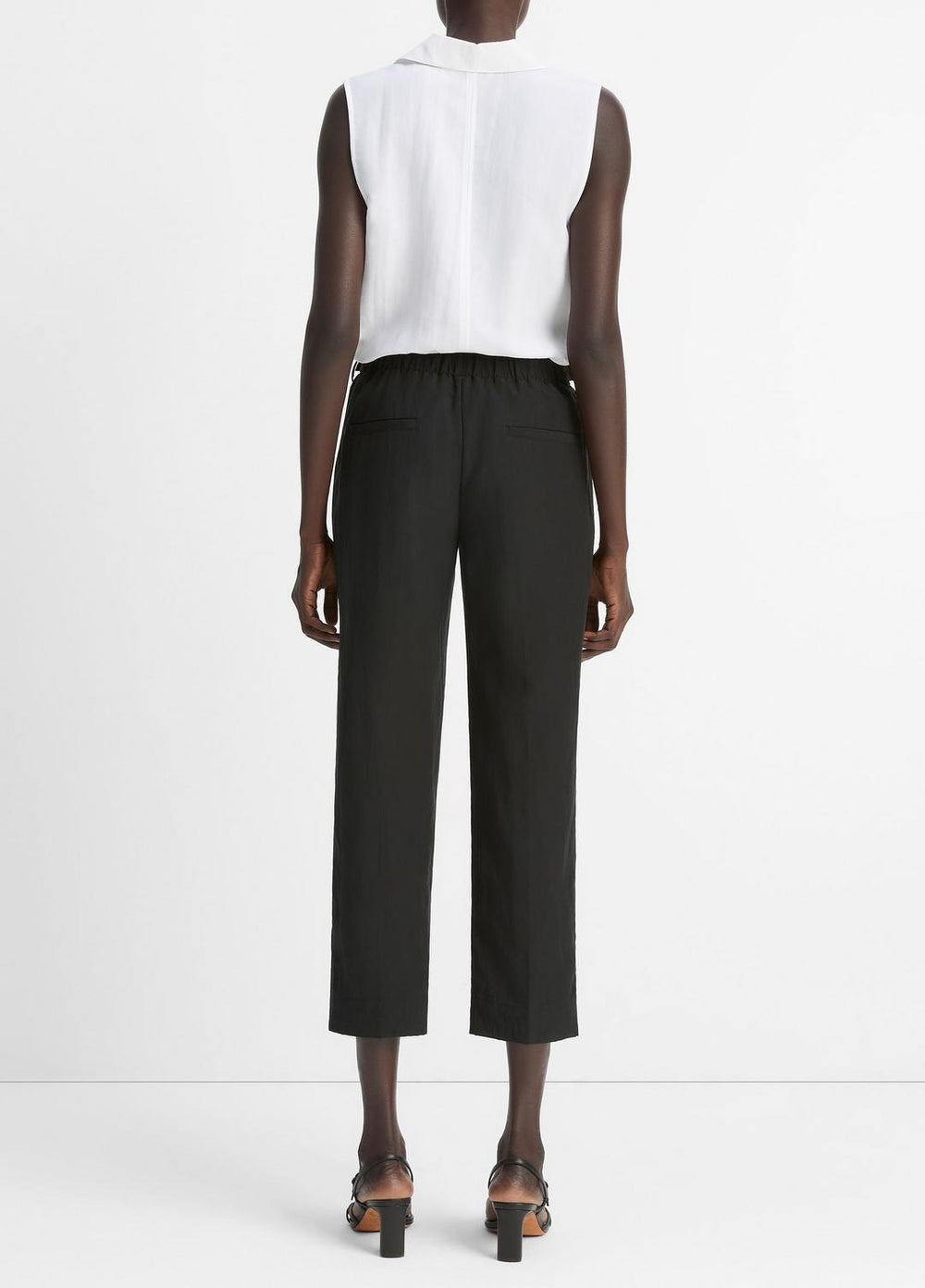 Utility Tab-Detail Pull-On Pant in Pants & Shorts - BLACK | VINCE Sale