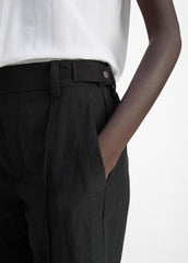 Utility Tab-Detail Pull-On Pant in Pants & Shorts - BLACK | VINCE Sale