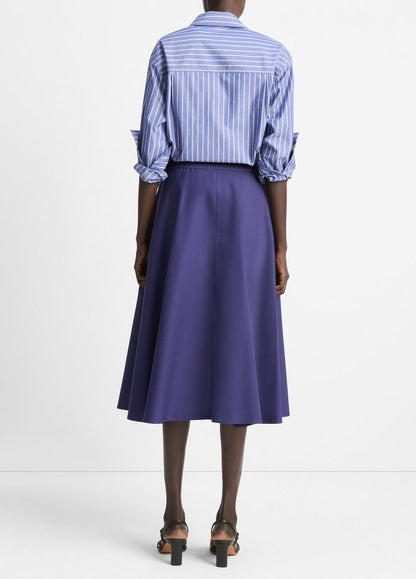 Cotton Full Skirt in Dresses & Skirts - DEEP IRIS | VINCE Sale