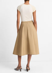 Cotton Full Skirt in Dresses & Skirts - DARK BARLEY | VINCE Sale