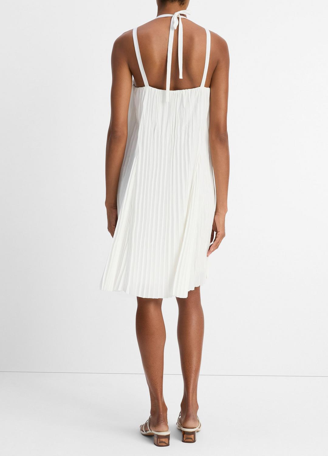Pintuck Pleated A-Line Dress in Dresses & Skirts - OFF WHITE | VINCE Sale