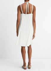 Pintuck Pleated A-Line Dress in Dresses & Skirts - OFF WHITE | VINCE Sale