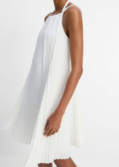 Pintuck Pleated A-Line Dress in Dresses & Skirts - OFF WHITE | VINCE Sale