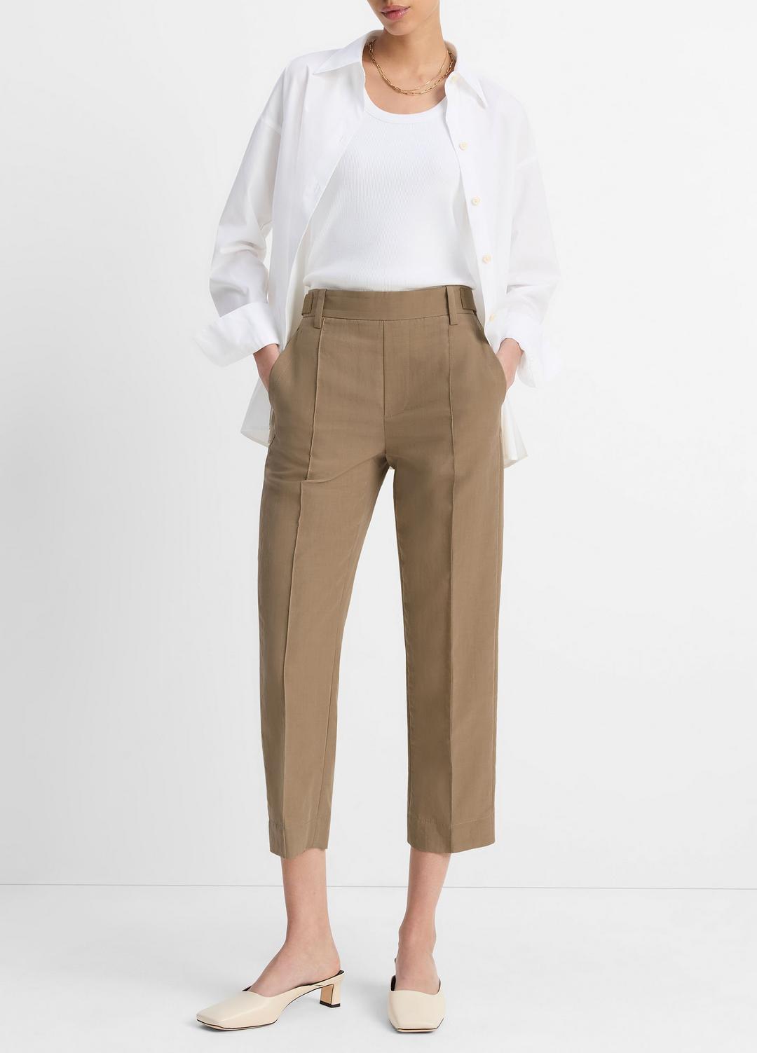 Utility Tab-Detail Pull-On Pant in Pants & Shorts - TAPENADE | VINCE Sale