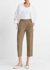 Utility Tab-Detail Pull-On Pant in Pants & Shorts - TAPENADE | VINCE Sale