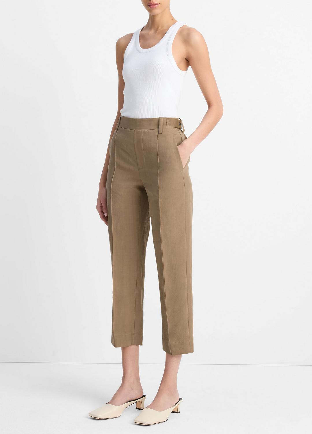 Utility Tab-Detail Pull-On Pant in Pants & Shorts - TAPENADE | VINCE Sale