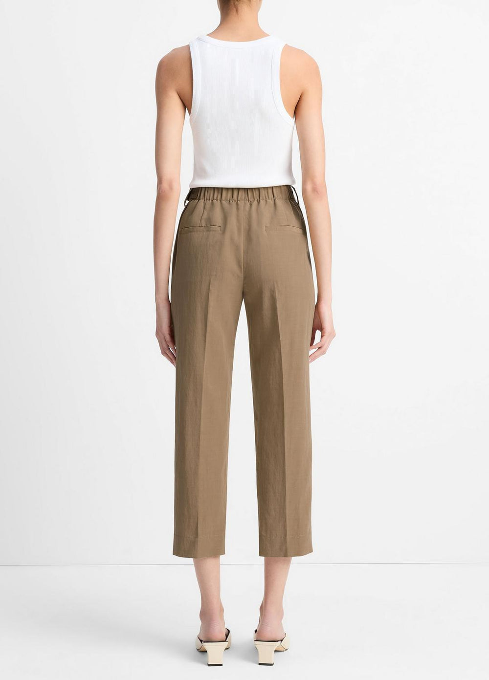 Utility Tab-Detail Pull-On Pant in Pants & Shorts - TAPENADE | VINCE Sale