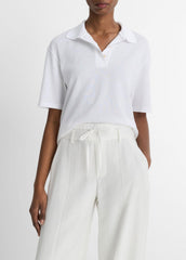 Easy Cotton Polo Shirt in Shirts & Tees - OPTIC WHITE | VINCE Sale