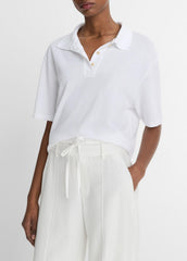 Easy Cotton Polo Shirt in Shirts & Tees - OPTIC WHITE | VINCE Sale