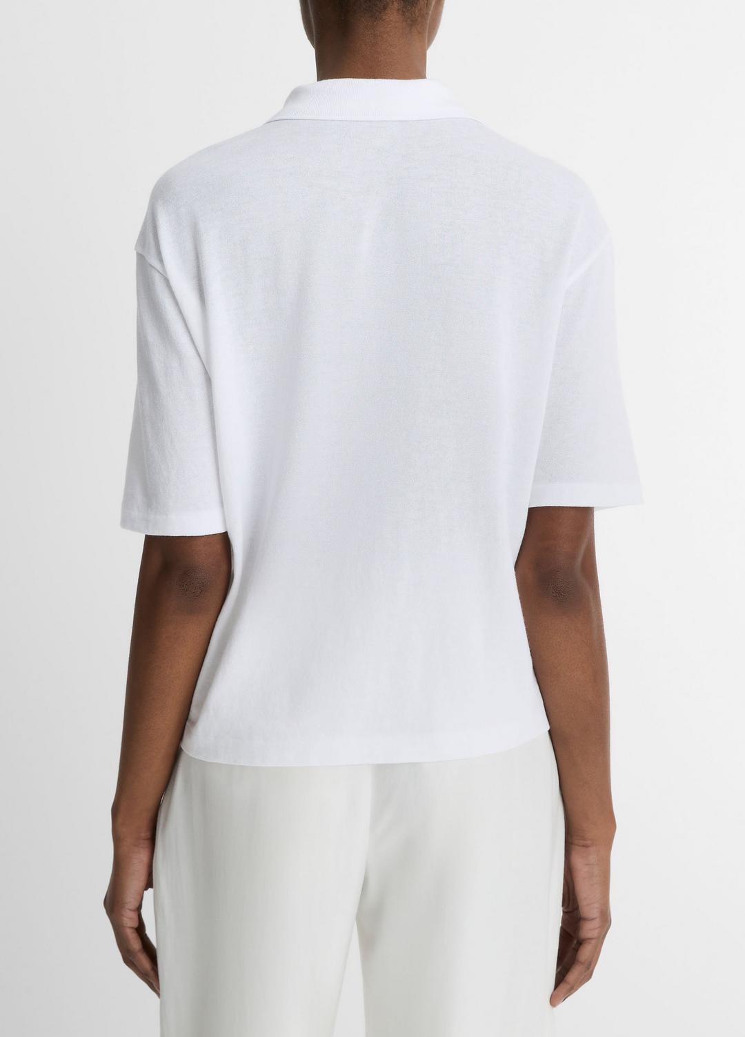 Easy Cotton Polo Shirt in Shirts & Tees - OPTIC WHITE | VINCE Sale