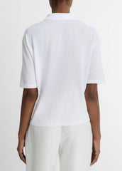 Easy Cotton Polo Shirt in Shirts & Tees - OPTIC WHITE | VINCE Sale
