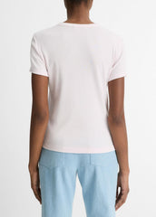 Pima Cotton-Blend '90s Shrunken T-Shirt in Shirts & Tees - BALLET | VINCE Sale