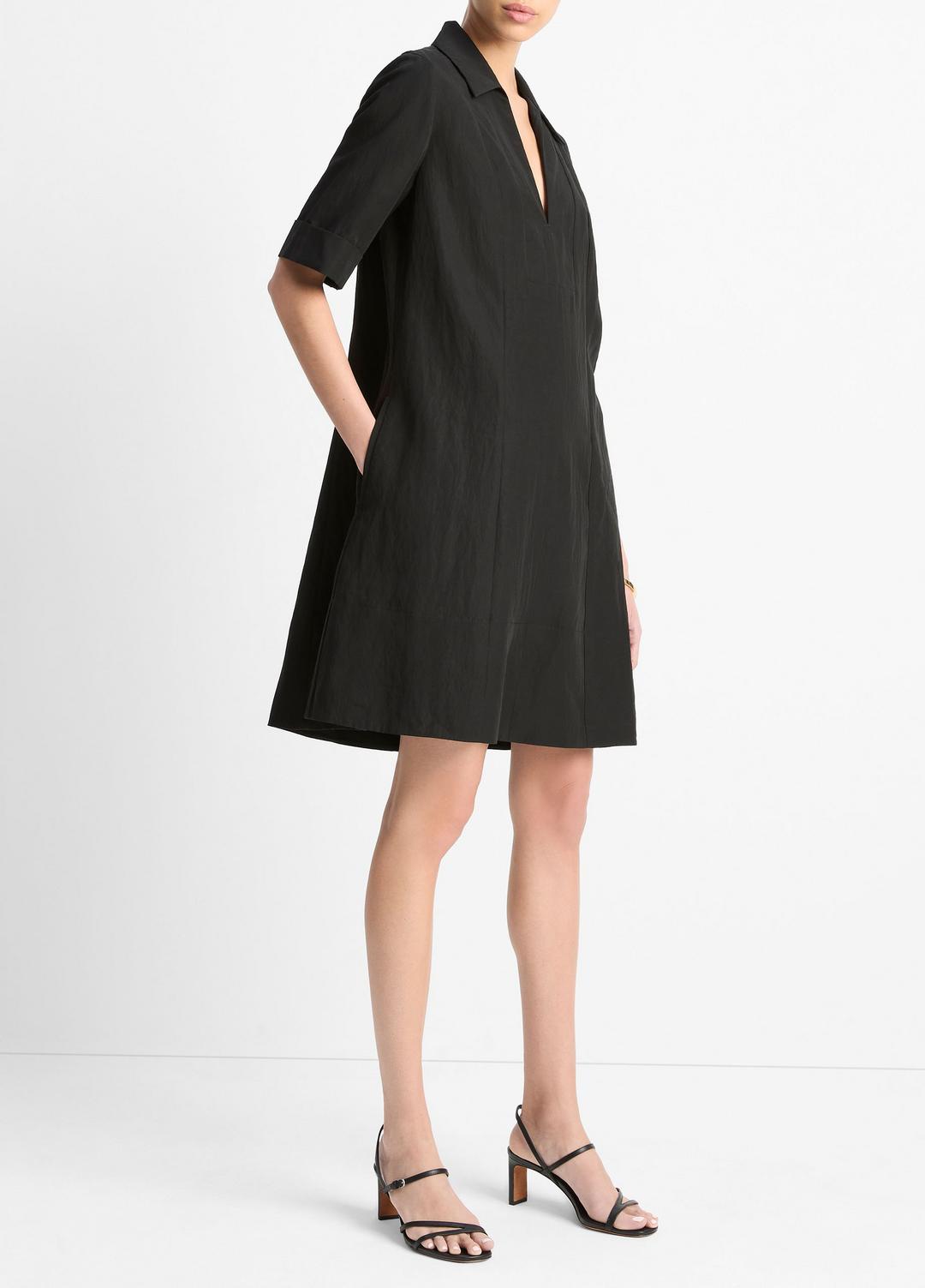 A-Line Short Dress in Dresses & Skirts - BLACK | VINCE Sale
