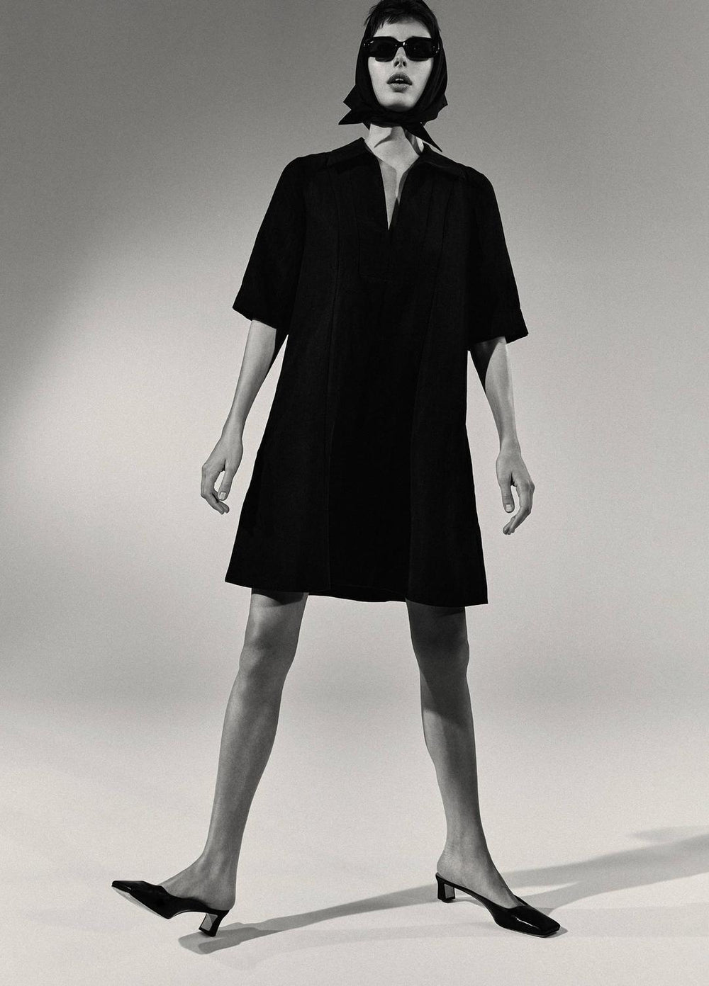 A-Line Short Dress in Dresses & Skirts - BLACK | VINCE Sale