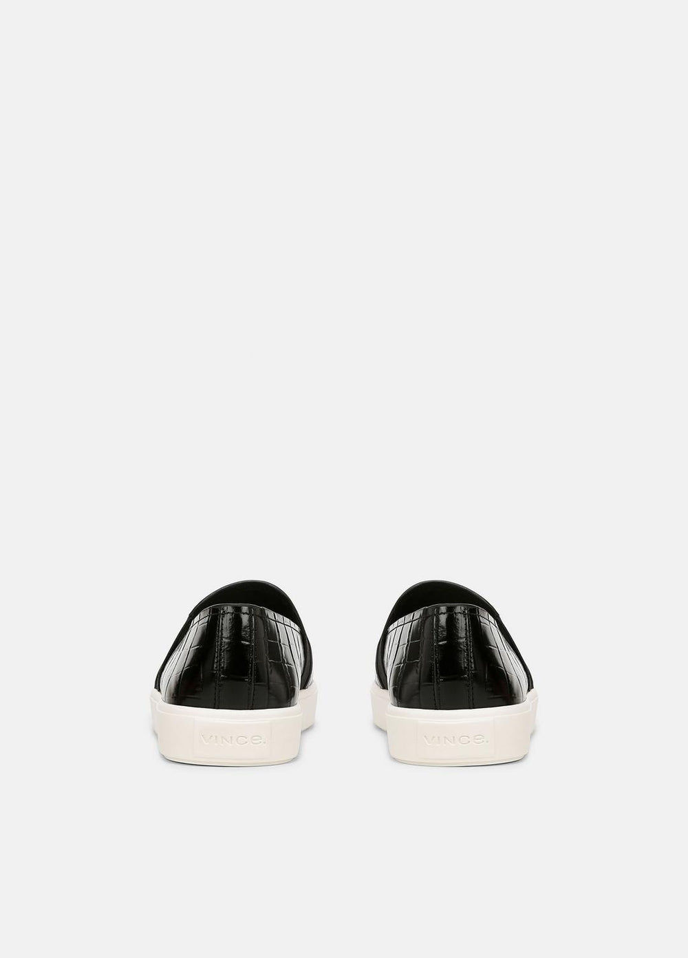 Blair Croc-Embossed Leather Sneaker in Shoes - BLACK | VINCE Sale