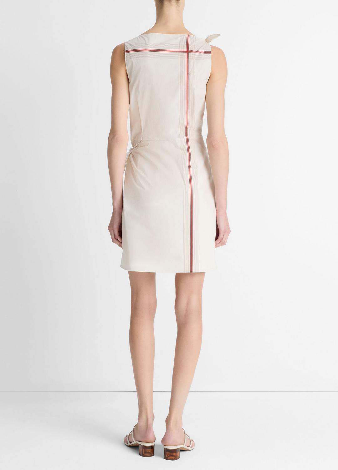 Handkerchief-Stripe Wrap Dress in Dresses & Skirts - OAT SHELL/BRICK ROSE | VINCE Sale