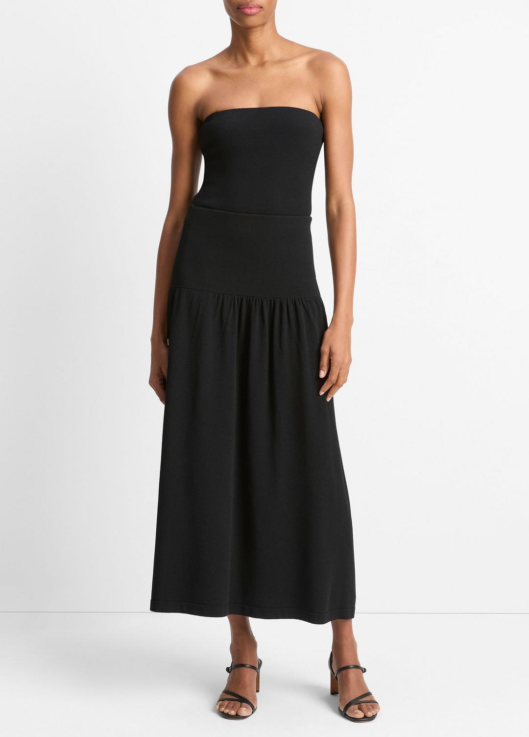 Compact Drop-Waist Skirt in Dresses & Skirts - BLACK | VINCE Sale