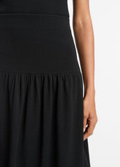 Compact Drop-Waist Skirt in Dresses & Skirts - BLACK | VINCE Sale