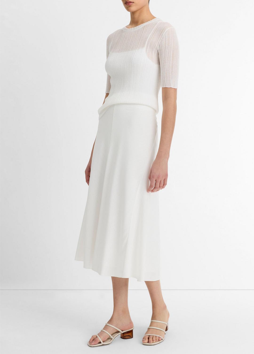 Bias A-Line Skirt in Dresses & Skirts - OFF WHITE | VINCE Sale
