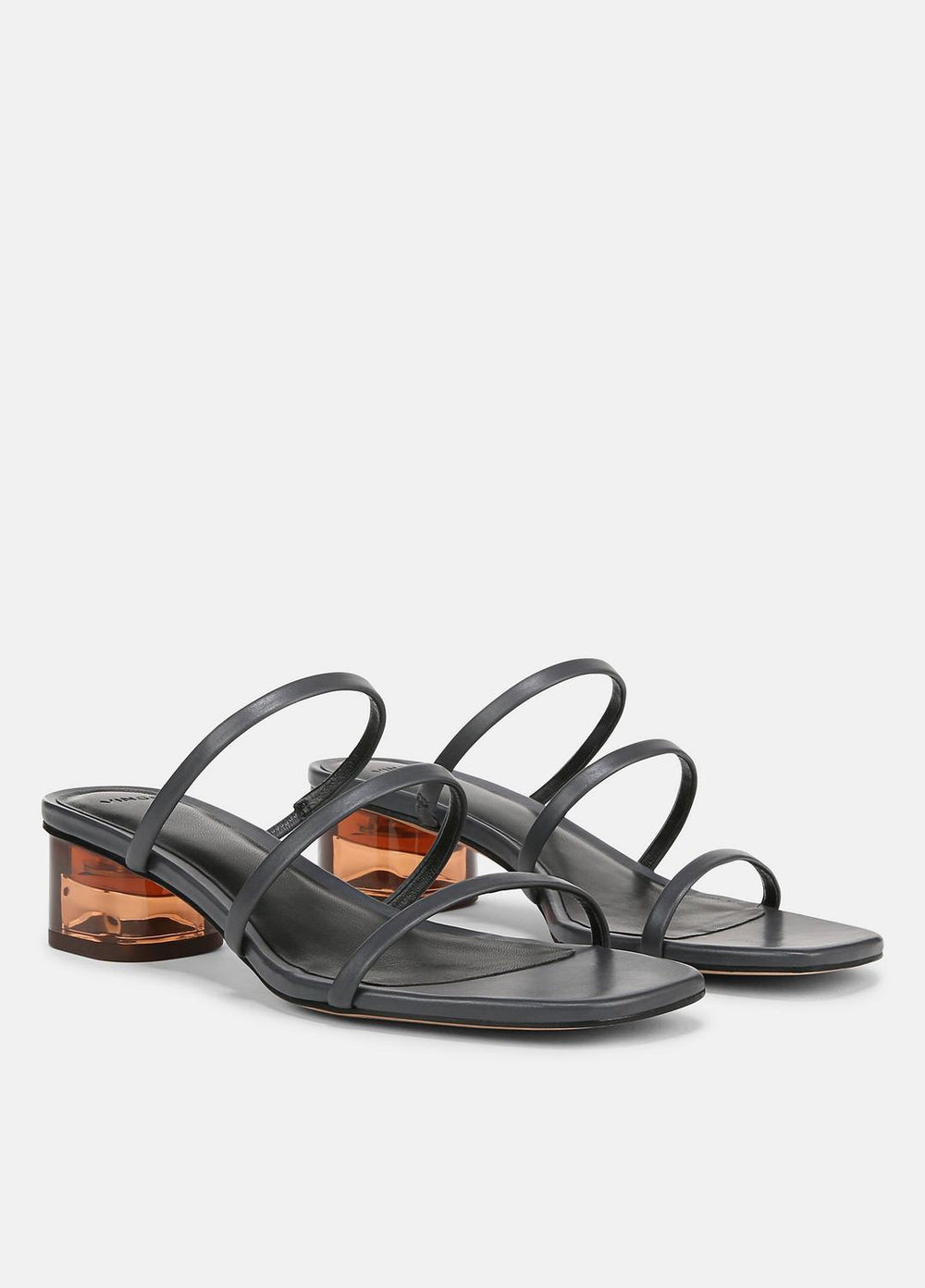Palm Springs Leather Heeled Sandal in Shoes - IRIS SLATE | VINCE Sale