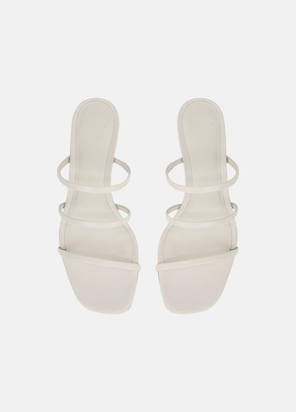 Palm Springs Leather Heeled Sandal in Shoes - WHITE STONE | VINCE Sale