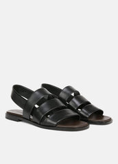 Mazie Leather Slingback Sandal in Shoes - BLACK | VINCE Sale