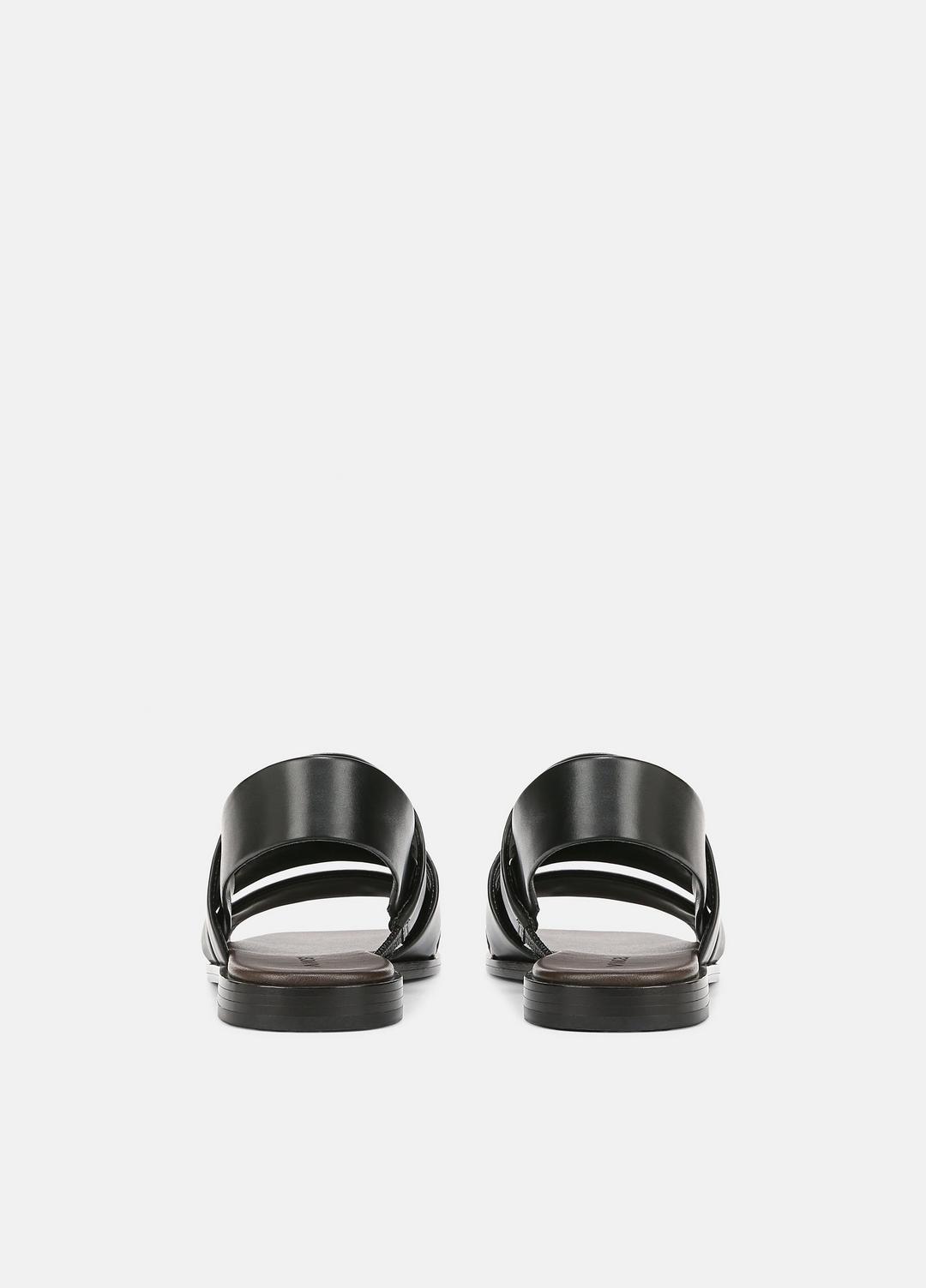 Mazie Leather Slingback Sandal in Shoes - BLACK | VINCE Sale
