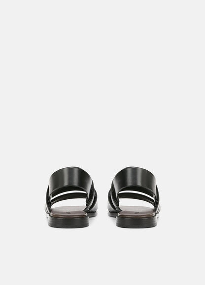 Mazie Leather Slingback Sandal in Shoes - BLACK | VINCE Sale
