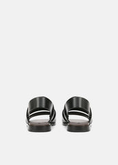 Mazie Leather Slingback Sandal in Shoes - BLACK | VINCE Sale