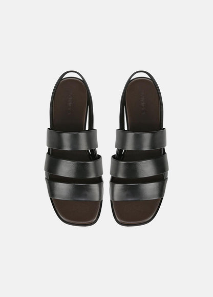 Mazie Leather Slingback Sandal in Shoes - BLACK | VINCE Sale