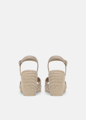 Gwen Suede Espadrille Wedge Sandals in Shoes - TAUPE CLAY | VINCE Sale