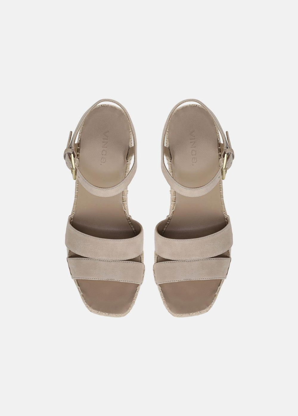 Gwen Suede Espadrille Wedge Sandals in Shoes - TAUPE CLAY | VINCE Sale