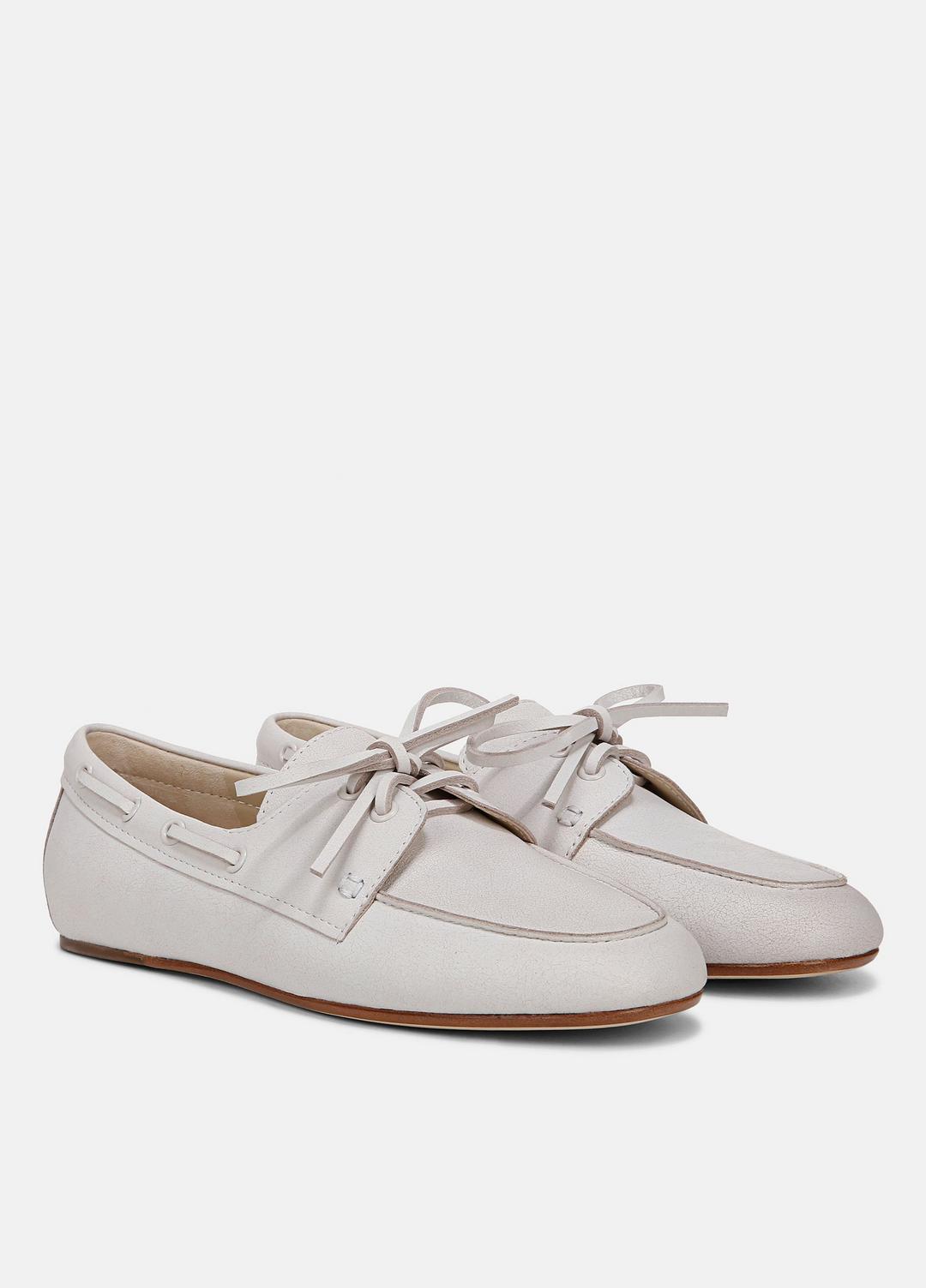 Marin Leather Lace-Up Loafer in Shoes - WHITE/SABBIA | VINCE Sale