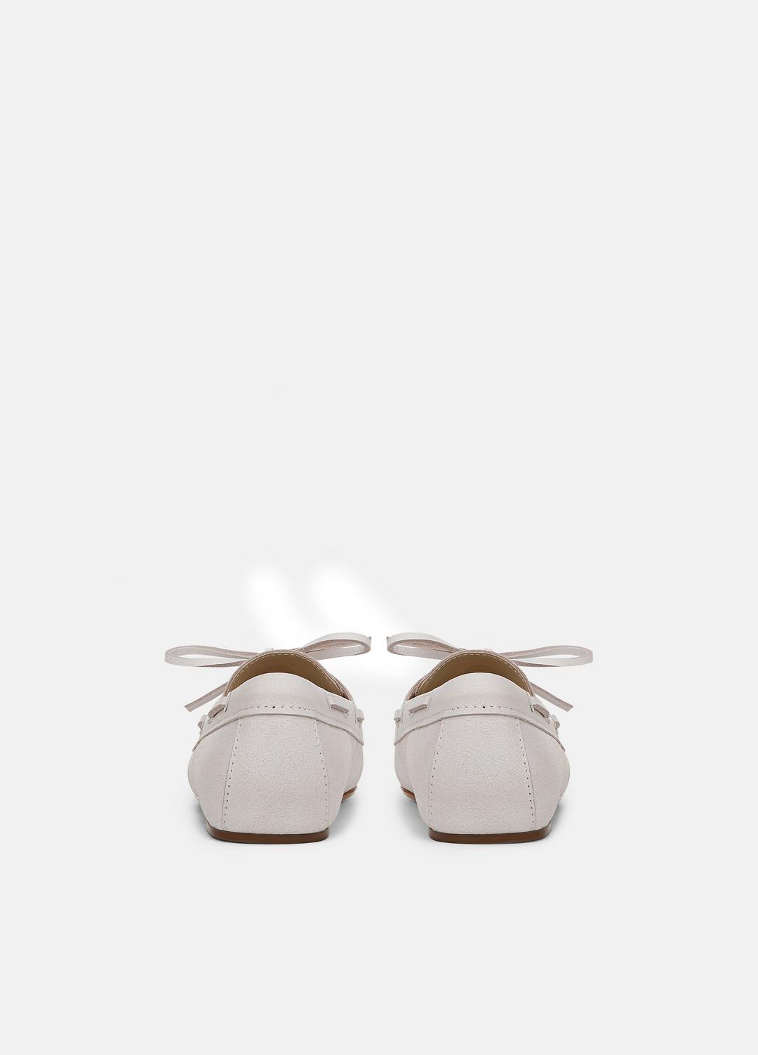 Marin Leather Lace-Up Loafer in Shoes - WHITE/SABBIA | VINCE Sale
