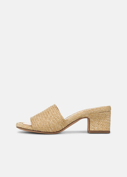 Ariana Raffia Heeled Sandal in Shoes - TOASTED WHEAT | VINCE Sale