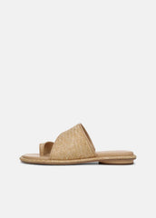 Lukas Raffia Sandal in Shoes - TOASTED WHEAT | VINCE Sale